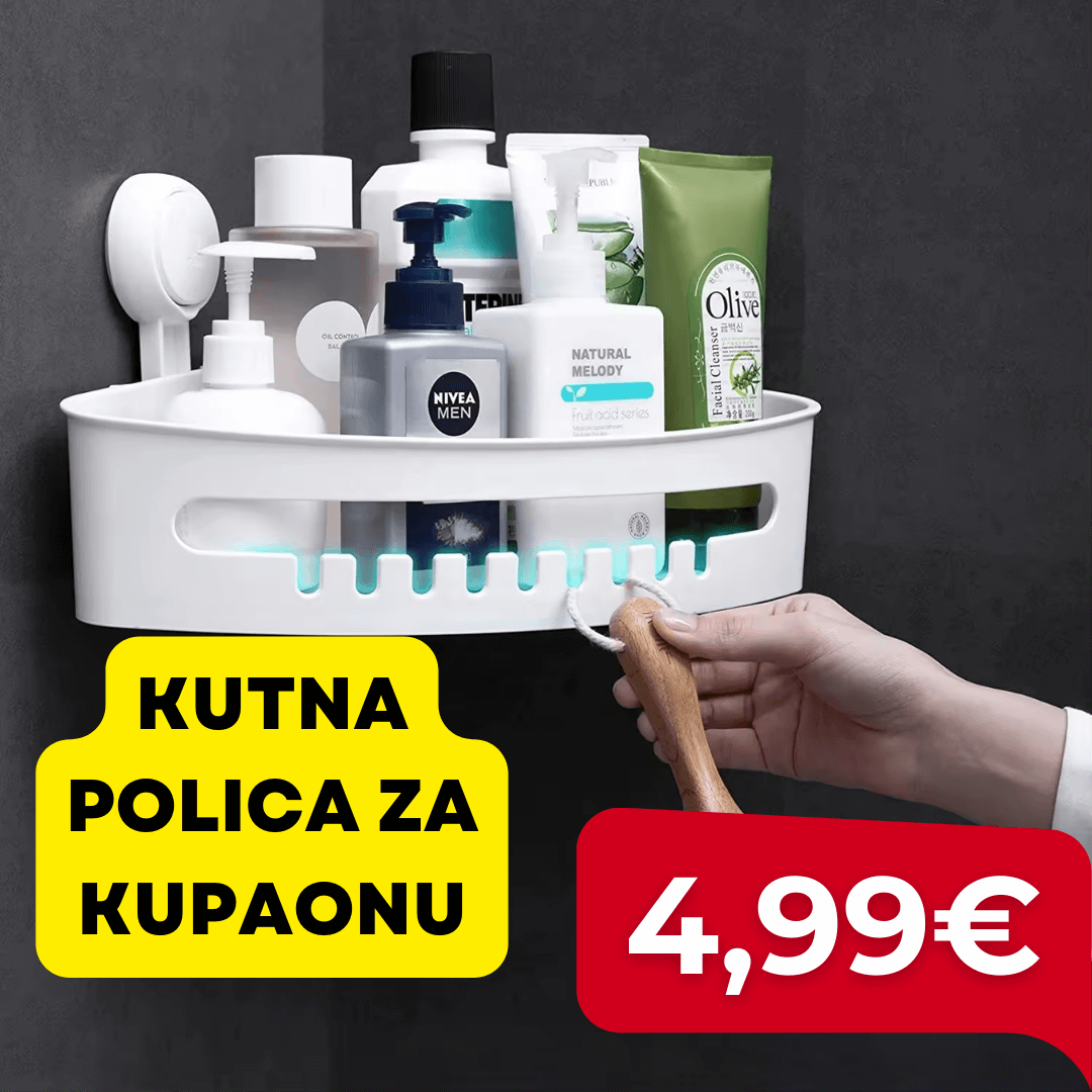 Kutna polica za kupaonu