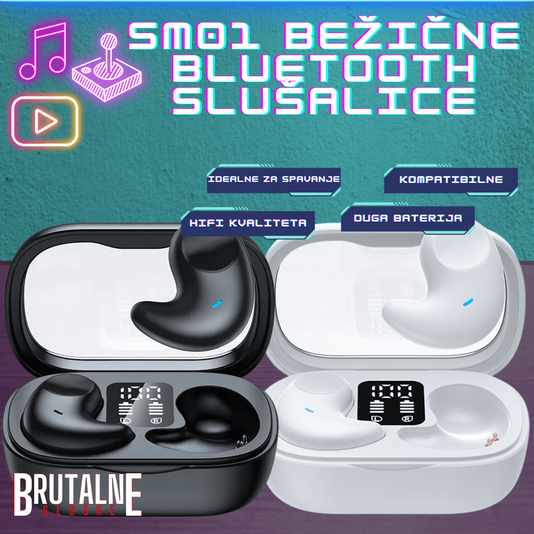 Bežične bluetooth slušalice za noć SM01