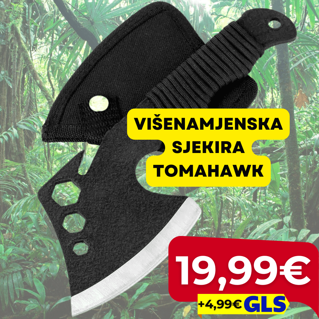 Foxter Višenamjenska Sjekira Tomahawk – 26 cm s Futrolom