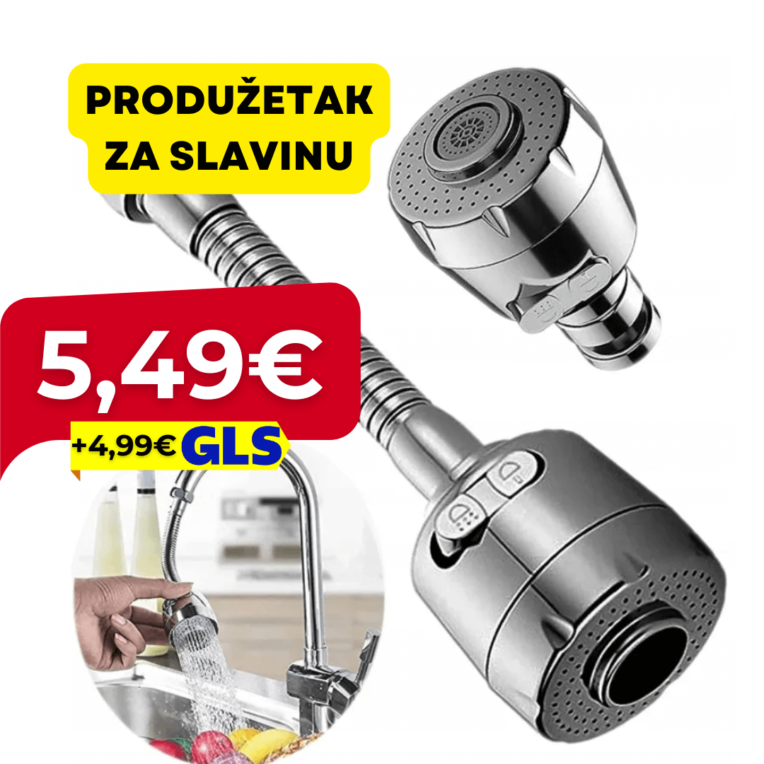 Produžetak za Slavinu s Perlatorom Kromirani