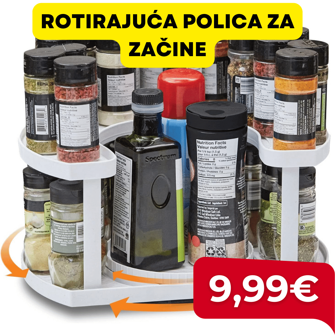 Organizator za Začine s 360° Rotacijom