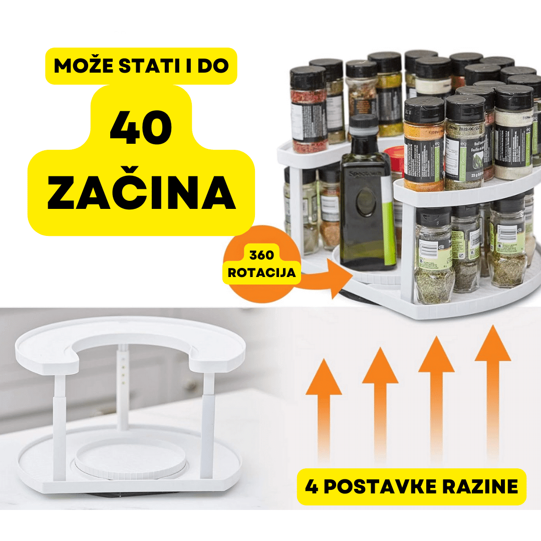 Organizator za Začine s 360° Rotacijom