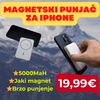 Mágneses hordozható töltő iPhone 5000 mAh-hoz