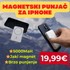 Mágneses hordozható töltő iPhone 5000 mAh-hoz