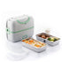 3-in-1 electric steam lunch box 200W with recipes Beneam InnovaGoods